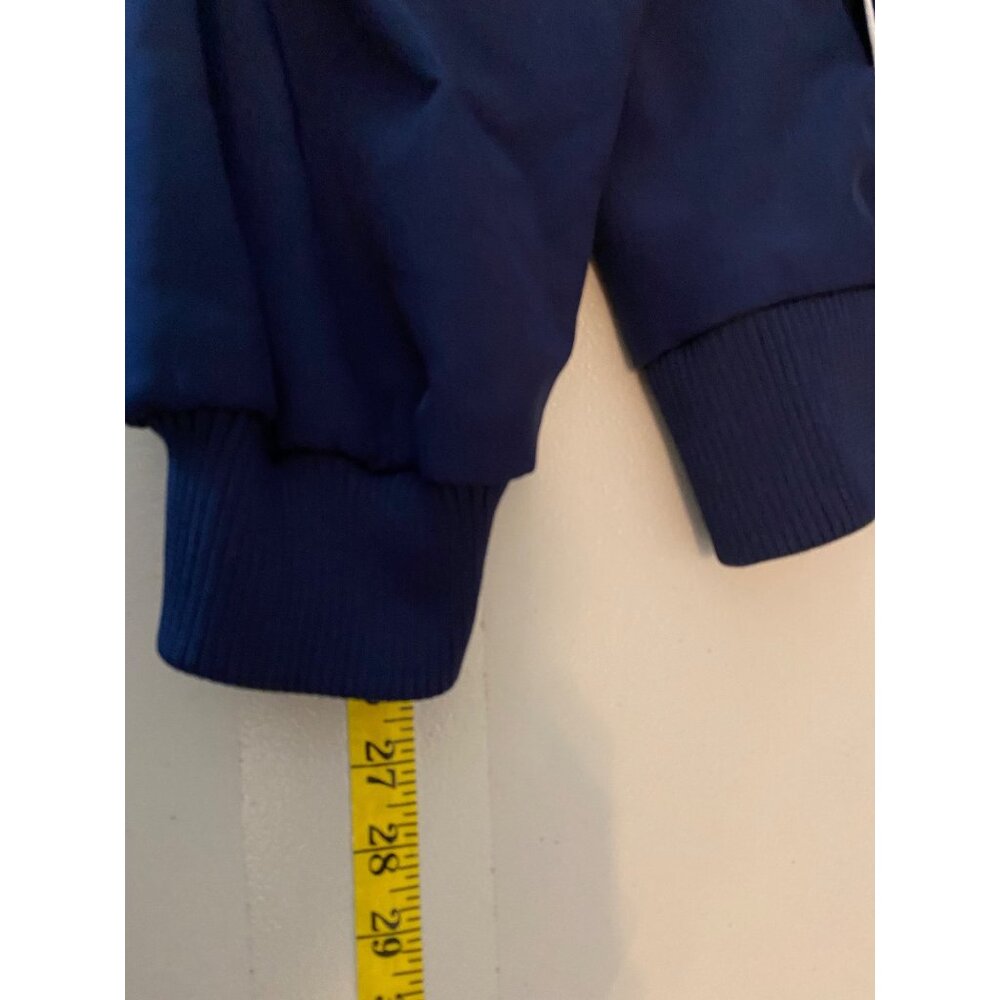 Michigan Blue Collegiate Jacket Campus Drive Full Zip Striped Collar Large - Picture 8 of 8